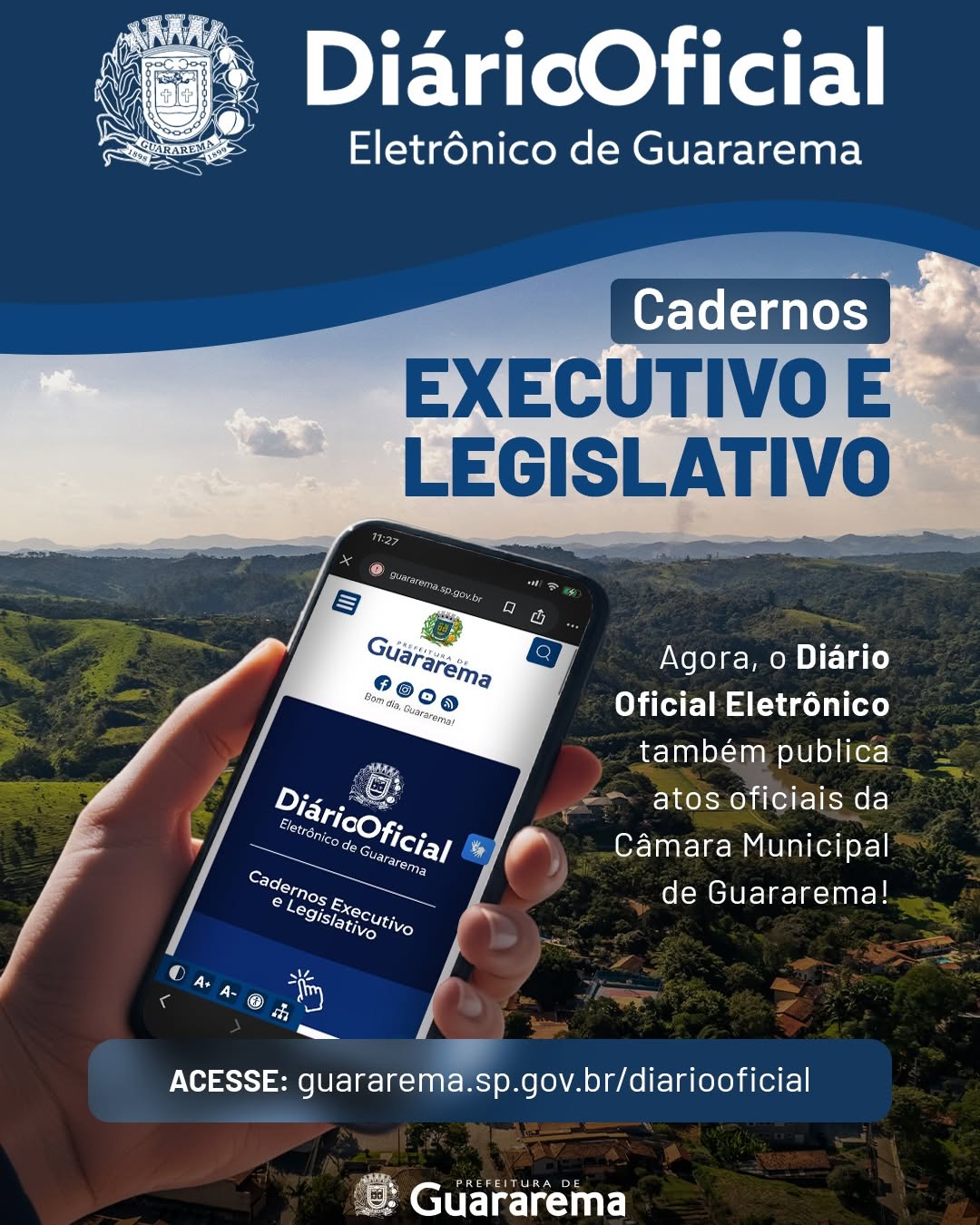 Postagem feita no Instagram da Prefeitura