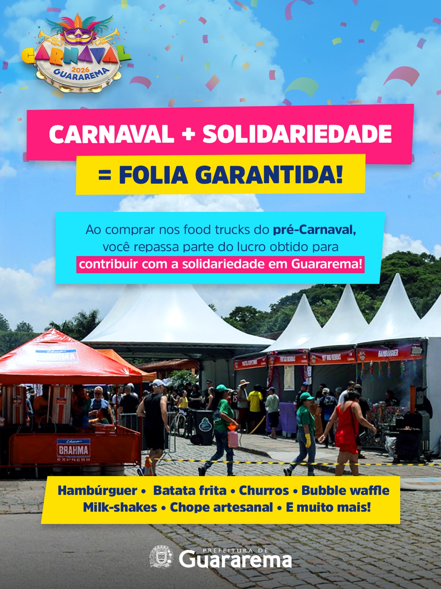 Postagem feita no Instagram da Prefeitura