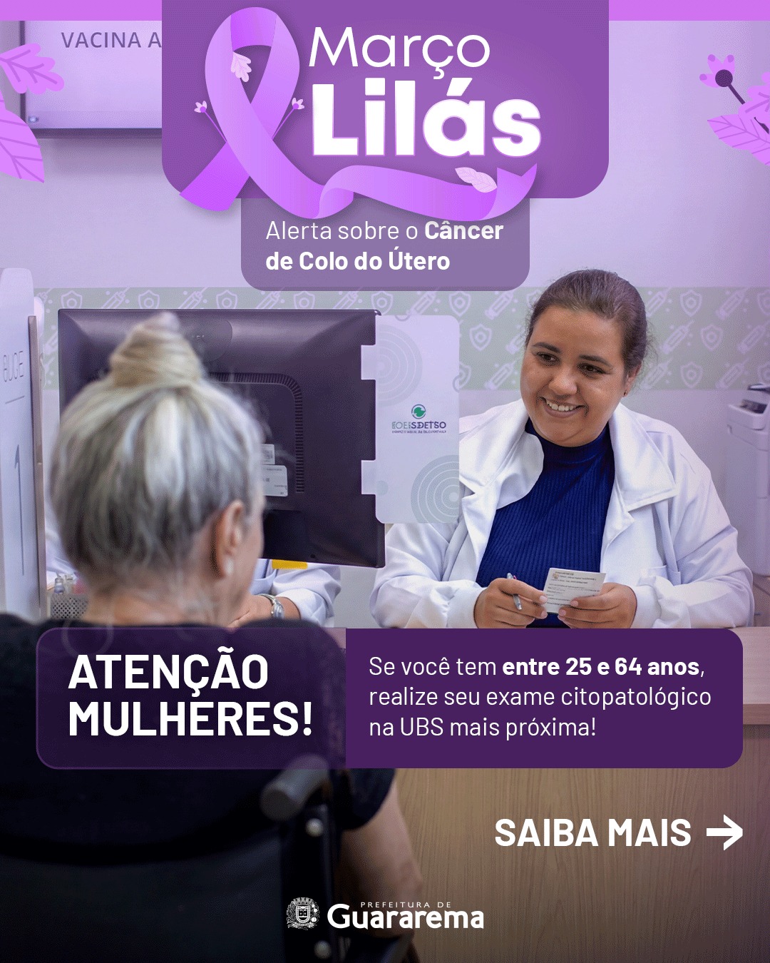 Postagem feita no Instagram da Prefeitura