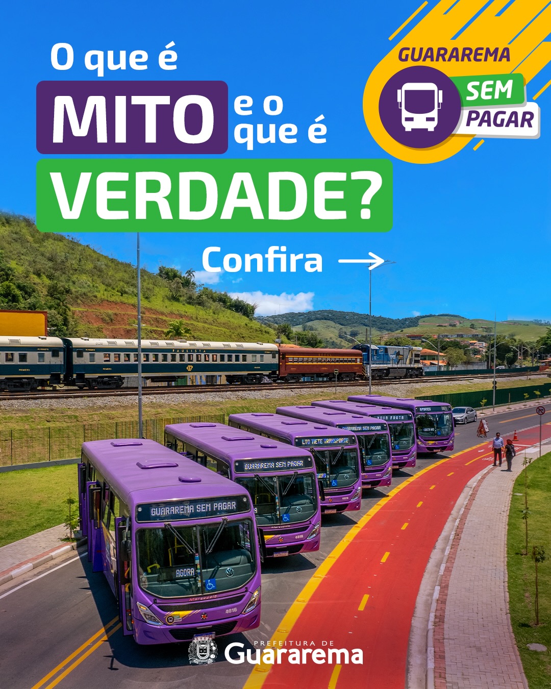 Postagem feita no Instagram da Prefeitura