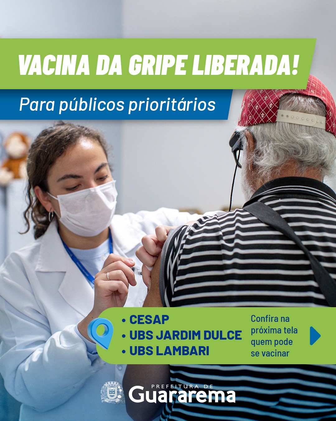 Postagem feita no Instagram da Prefeitura