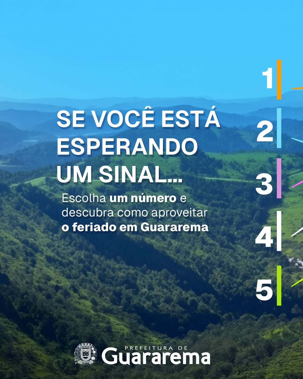 Postagem feita no Instagram da Prefeitura