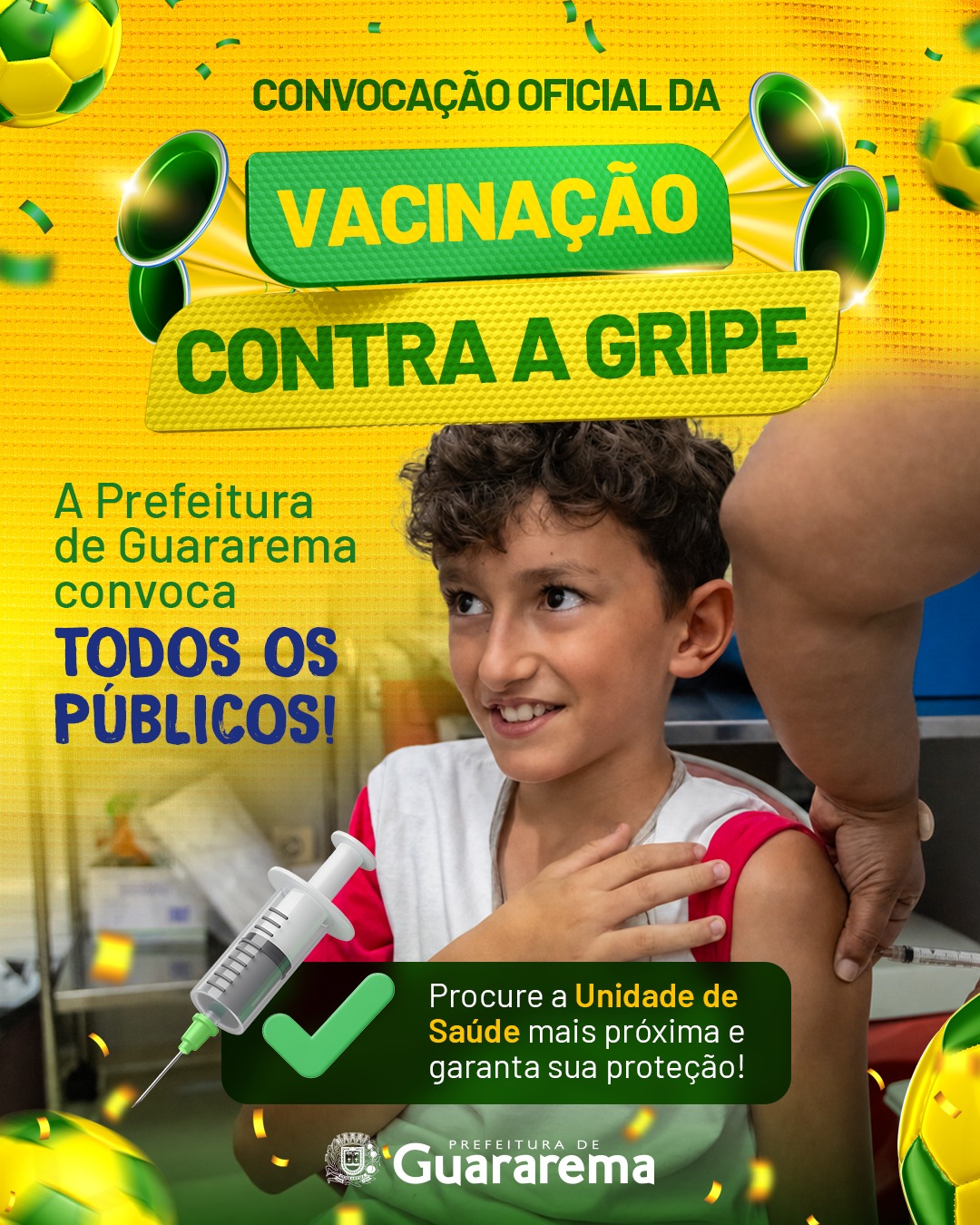Postagem feita no Instagram da Prefeitura