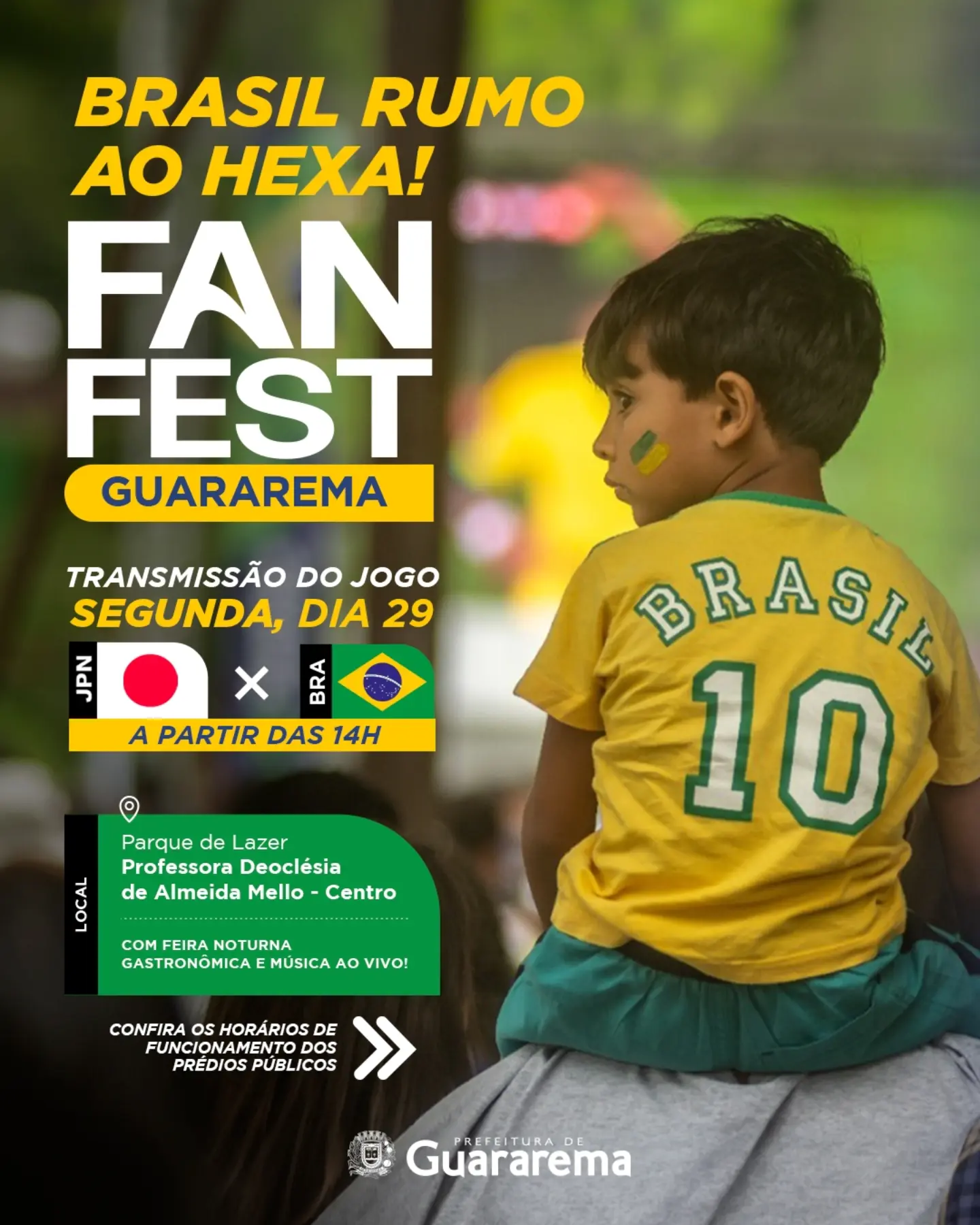 Postagem feita no Instagram da Prefeitura