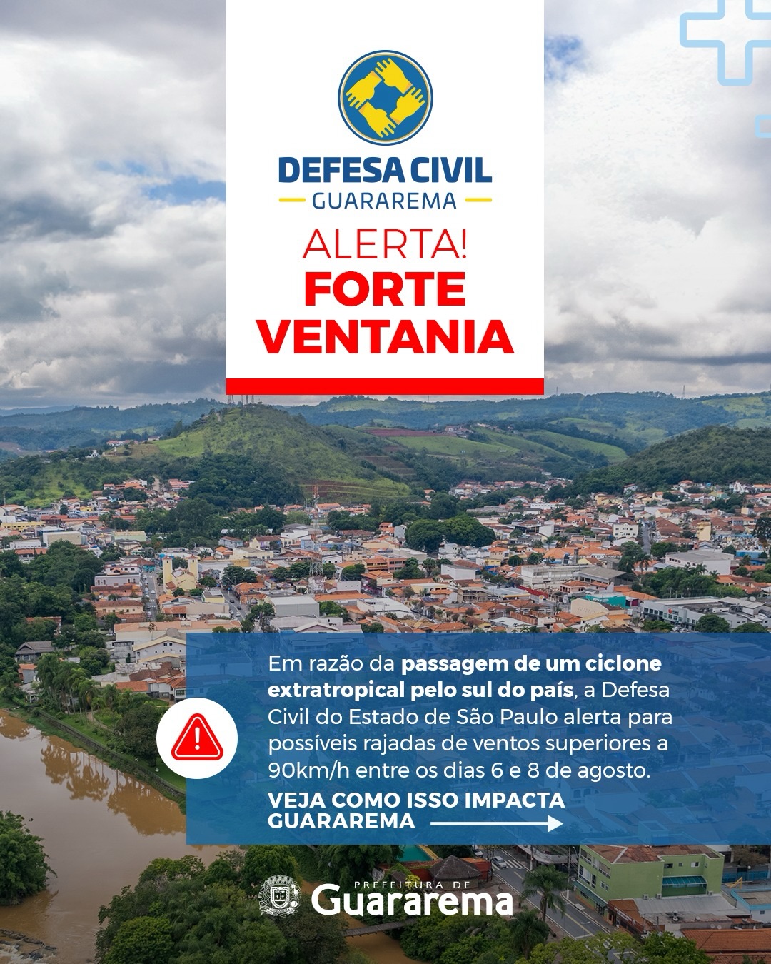 Postagem feita no Instagram da Prefeitura